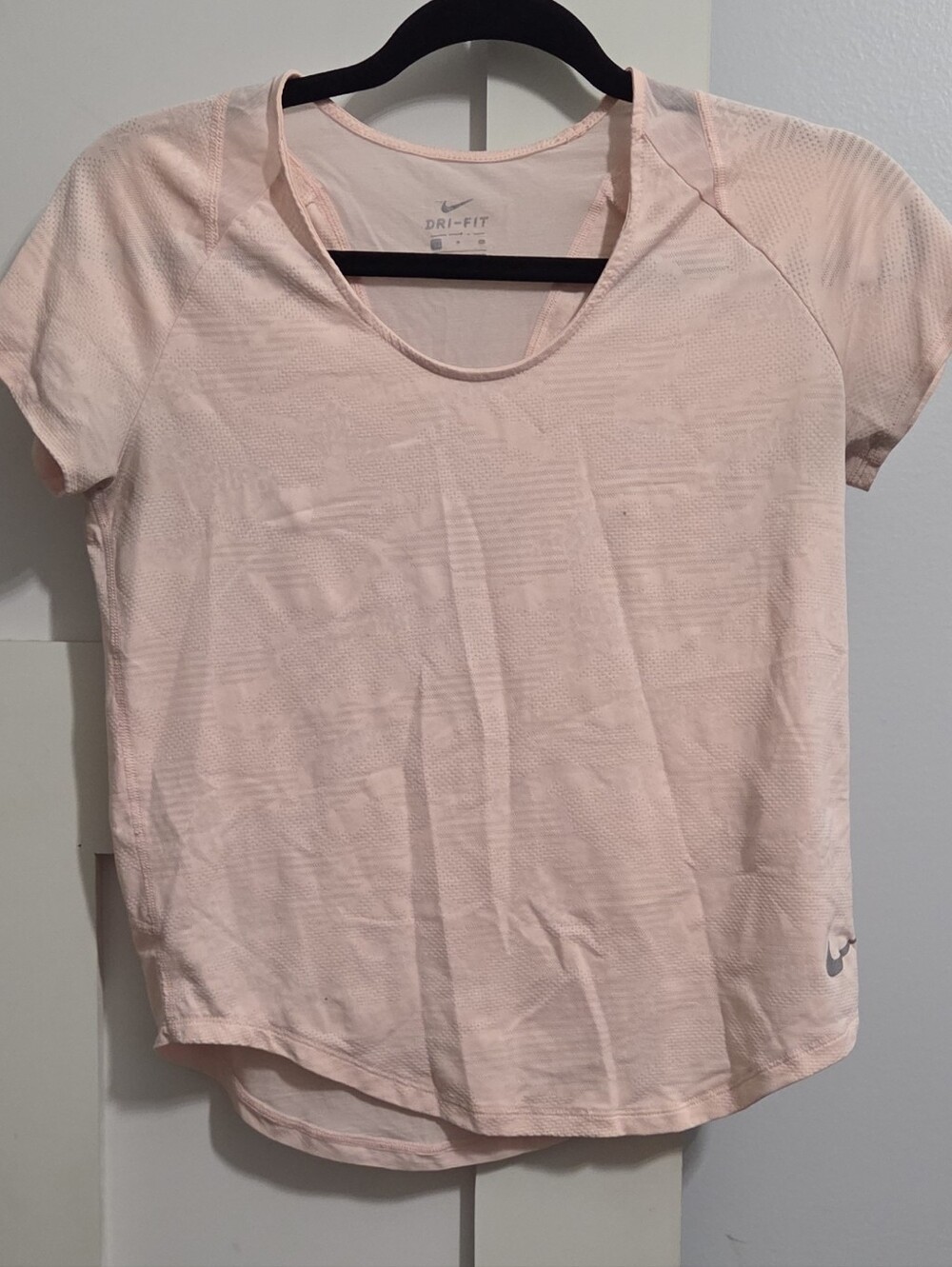 Nike Dri-FIT Women's Light Pink Short Sleeve Athletic Top